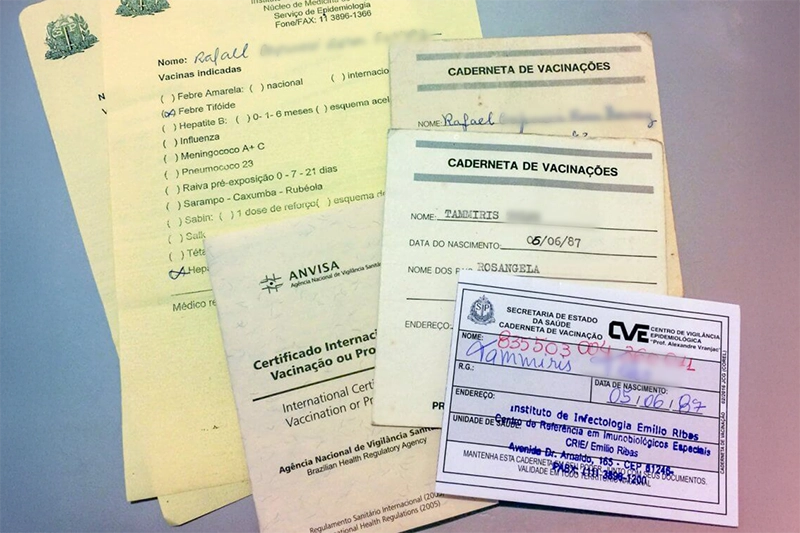 Recomendações de vacinas para viajar para o exterior