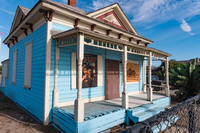 Top Gun House: cenário do filme de Tom Cruise, hoje a casa está reformada, e abriga uma loja de doces próxima ao Píer de Oceanside