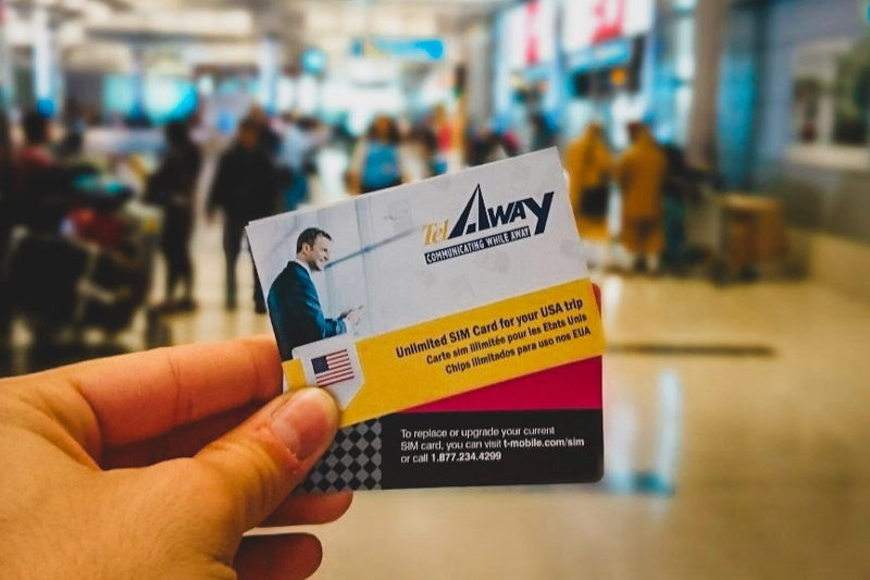 Chip pré-pago de internet para celular nos EUA da TelAway