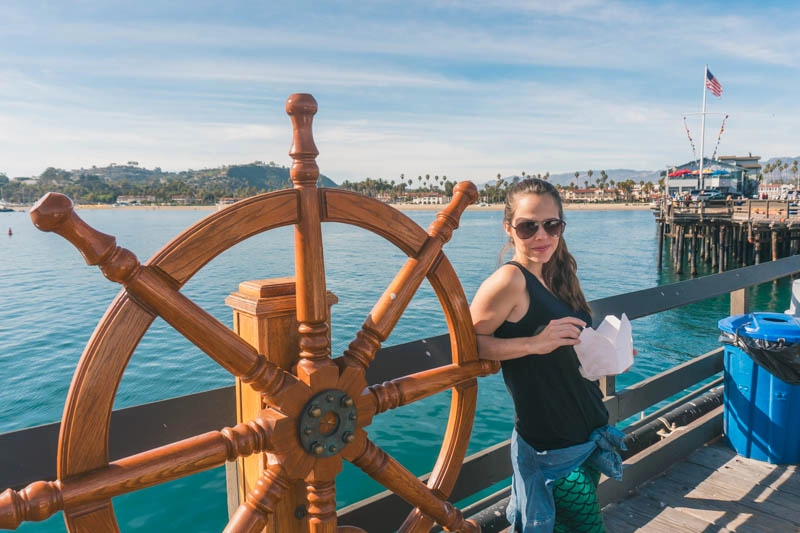O Pier Stearns Wharf, em Santa Barbara, é a principal atração da cidade.