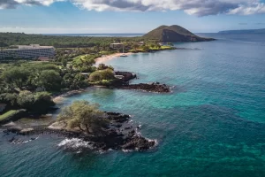 aérea da ilha de Maui, no Havaí