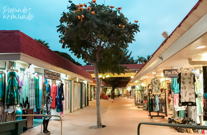 centro de Kona, em Big Island, Havai