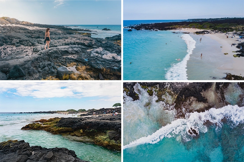 Kua Bay, uma das praias mais bonitas de Big Island.