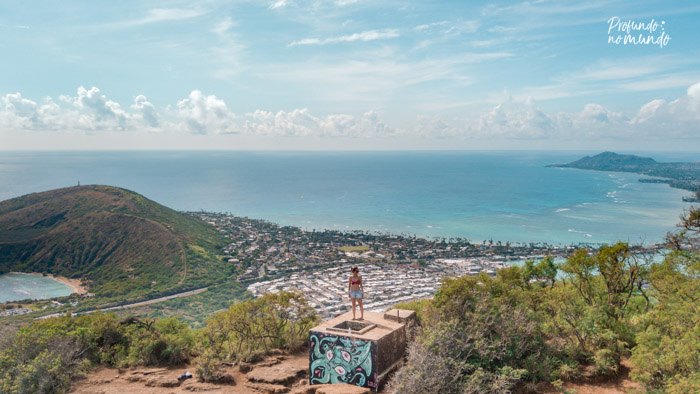 Oahu vista de cima do vulcão Koko Head