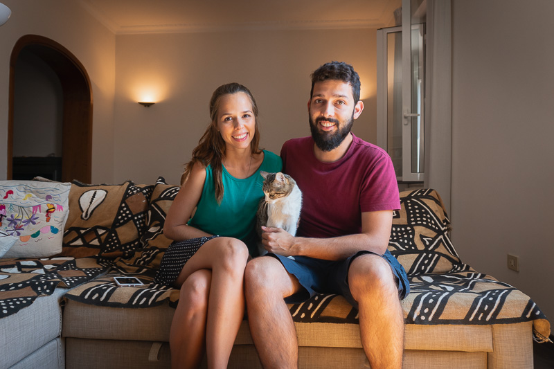 Trusted Housesitters em Roma, cuidando de uma gatinha na Itália