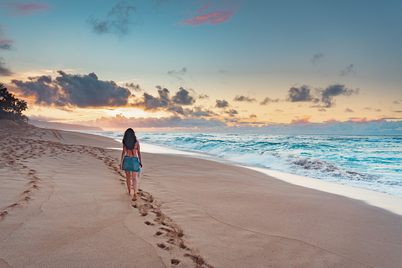 Sunset Beach, no North Shore de Oahu.