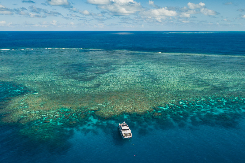 Grande Barreira de Corais na região de Cairns, na Austrália