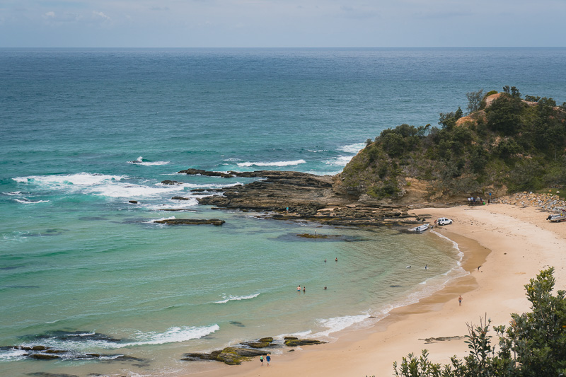 Nambucca Heads, praia linda no roteiro da nossa viagem de carro pela Austrália