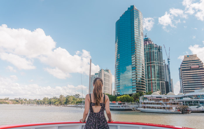 Passeio de barco no lago Brisbane