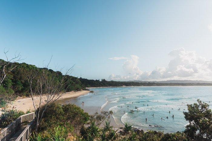Byron Bay é uma das praias mais famosas da Costa Leste da Austrália