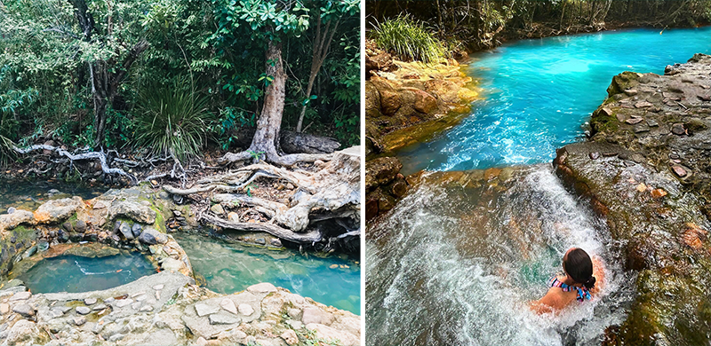 Cardwell Spa Pool em diferentes condições de água