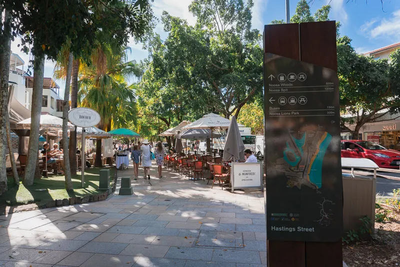 Hastings Street em Noosa Heads