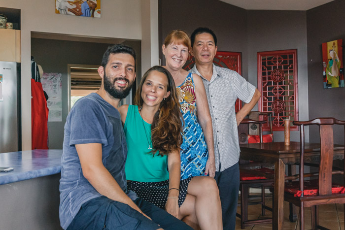 Hosts do airbnb que reservamos na Australia