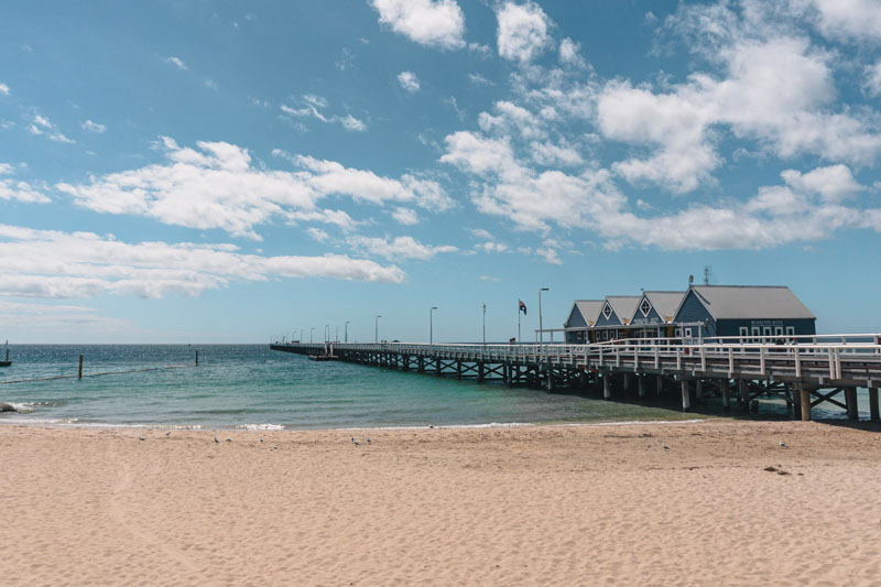 pier de busselton, na australia ocidental