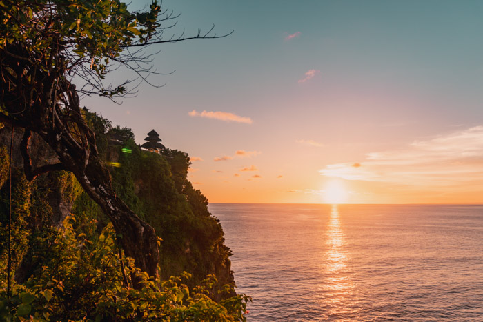 Por do sol em Uluwatu - uma das vistas mais belas de Bali