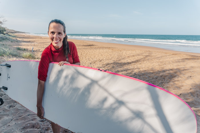 Aula de Surf em Agnes Water - Profundo no Mundo