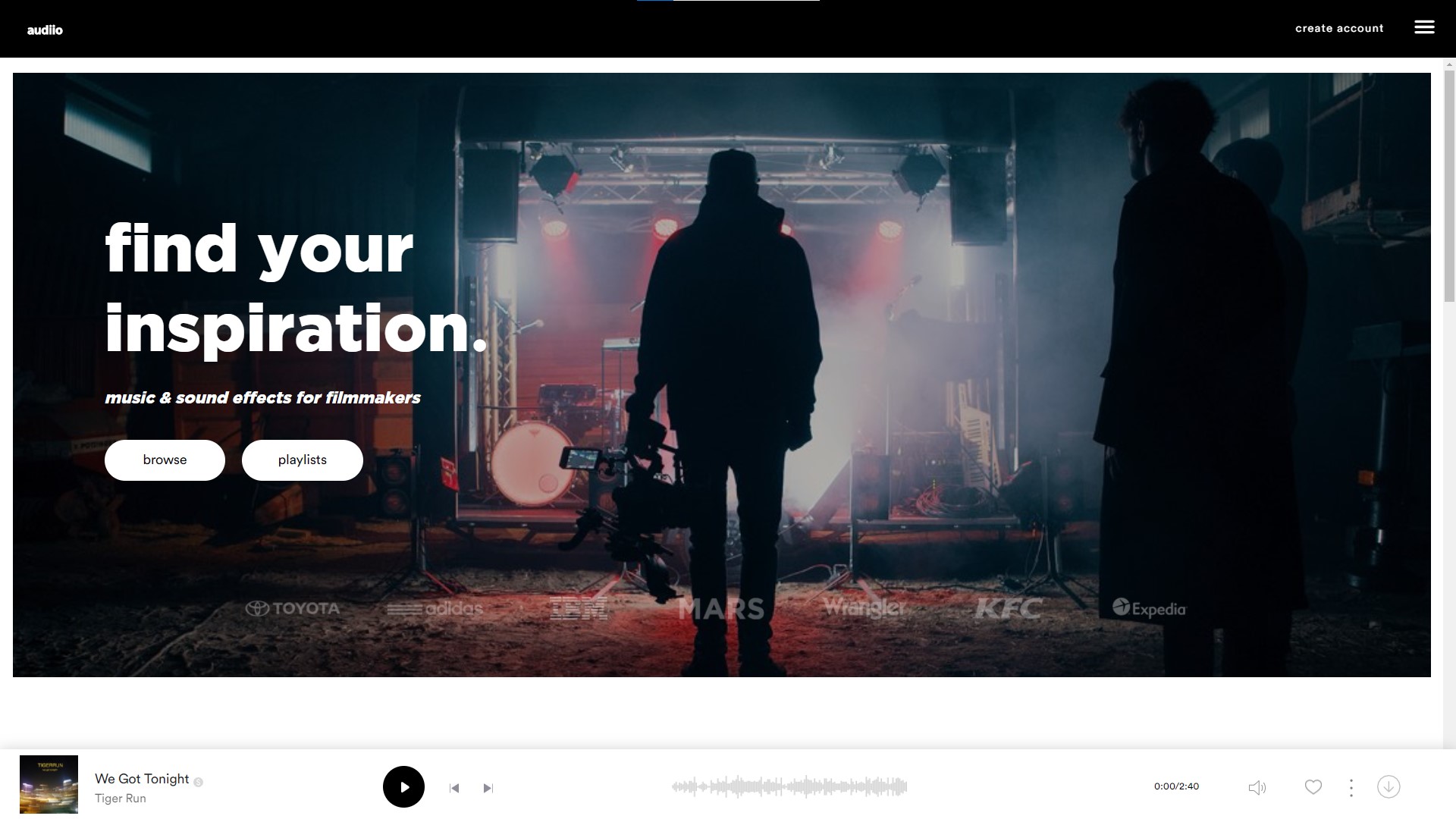 Auddio é uma solução de banco de músicas para criadores de conteúdo