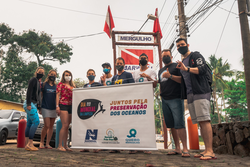 Narwhal e Quero Mergulho: juntos pela preservação dos oceanos.