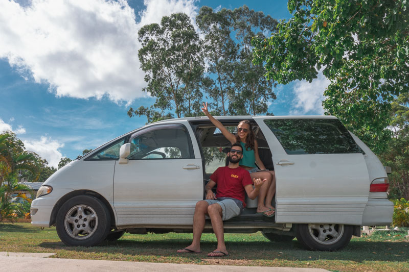 Campervan que alugamos para a road trip que fizemos pela costa leste da Austrália