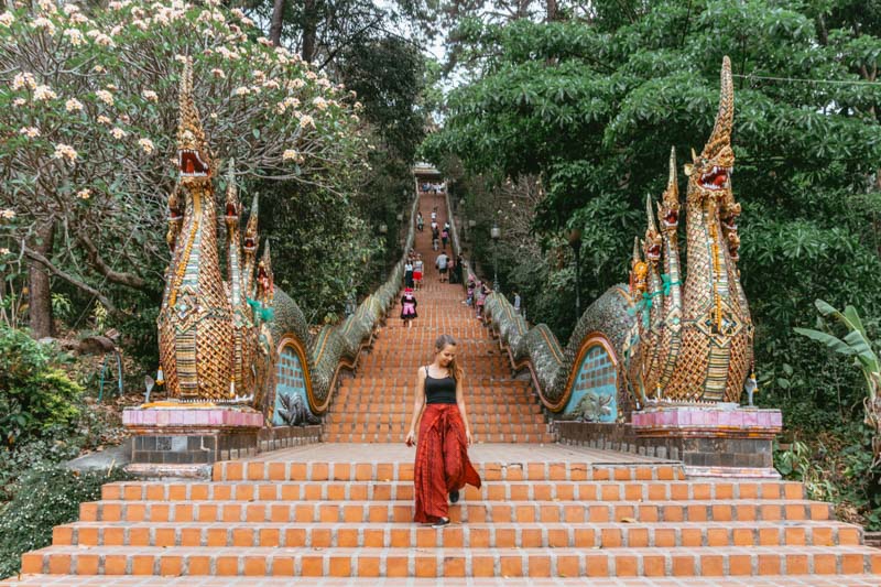Doi Sutep, em Chiang Mai - monções no Sudeste Asiático