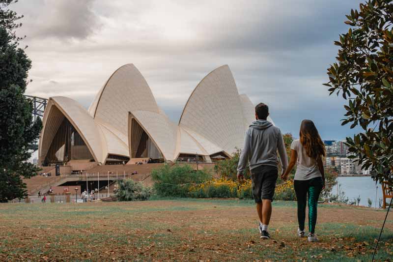 Opera House vista do Jardim Botanico de Sydney