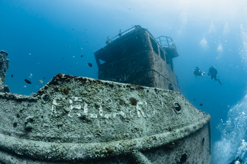 Mergulho no naufrágio Bellatrix, em Recife.