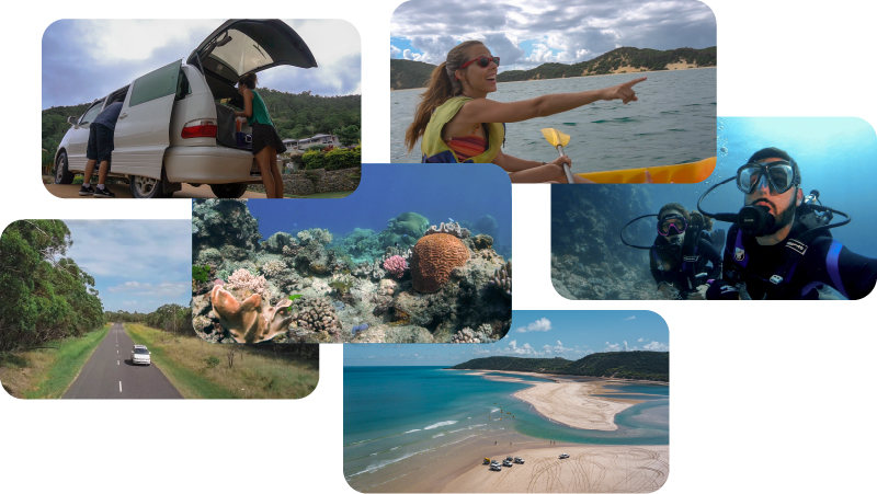 Cenas do episódio sobre a road trip pela Austrália. Profundo no Mundo na TV Climatempo Bio.