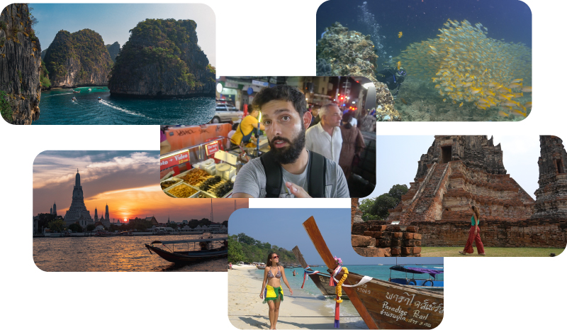 Cenas da primeira parte do episódio sobre a Tailândia. Profundo no Mundo na TV Climatempo Bio.