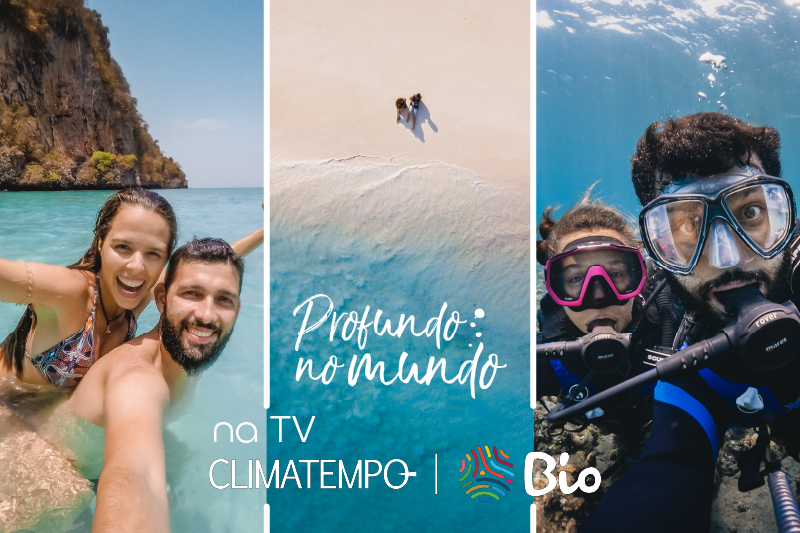 Profundo no Mundo é uma série de viagem e mergulho no canal Climatempo Bio