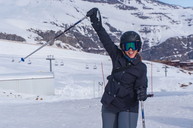 Ski no Valle Nevado.