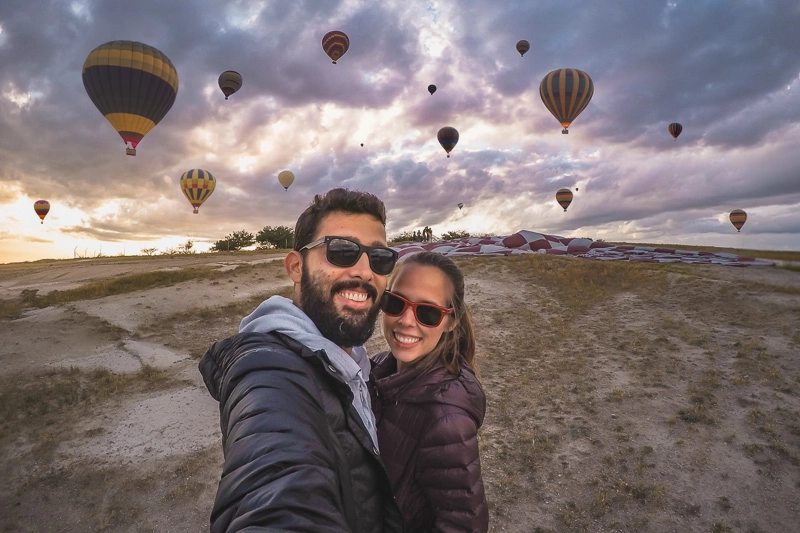 O passeio de balão na Capadócia garante paisagens lindas do começo ao fim!