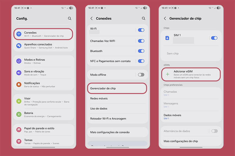 como verificar compatibilidade de eSIM no Android
